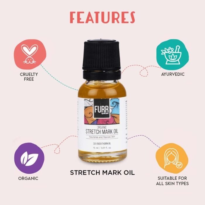 FURR Nourishment Oils Trial Packs | Blend of Natural Oils | Nourishes Hair, Scalp & Body| Reduces Stretch Marks & moisturises skin | All Skin types, Gold - Image 2