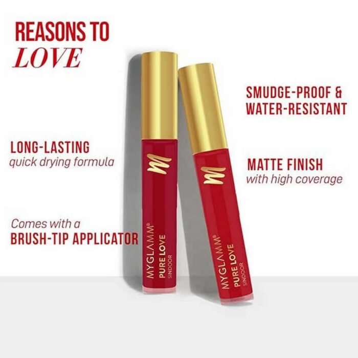 MyGlamm Pure Love Sindoor, 4.5ml | Royal Red | - Image 2