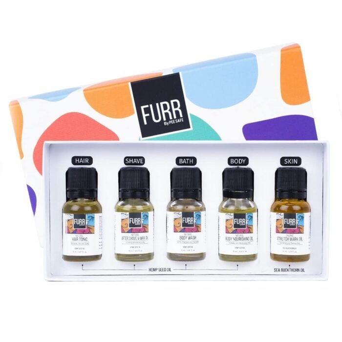 FURR Nourishment Oils Trial Packs | Blend of Natural Oils | Nourishes Hair, Scalp & Body| Reduces Stretch Marks & moisturises skin | All Skin types, Gold