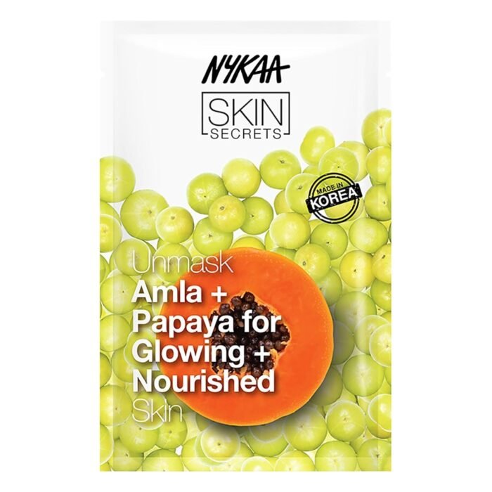 Nykaa Naturals Skin Secrets Sheet Mask - Amla and Papaya for Women - 1 Pc Mask