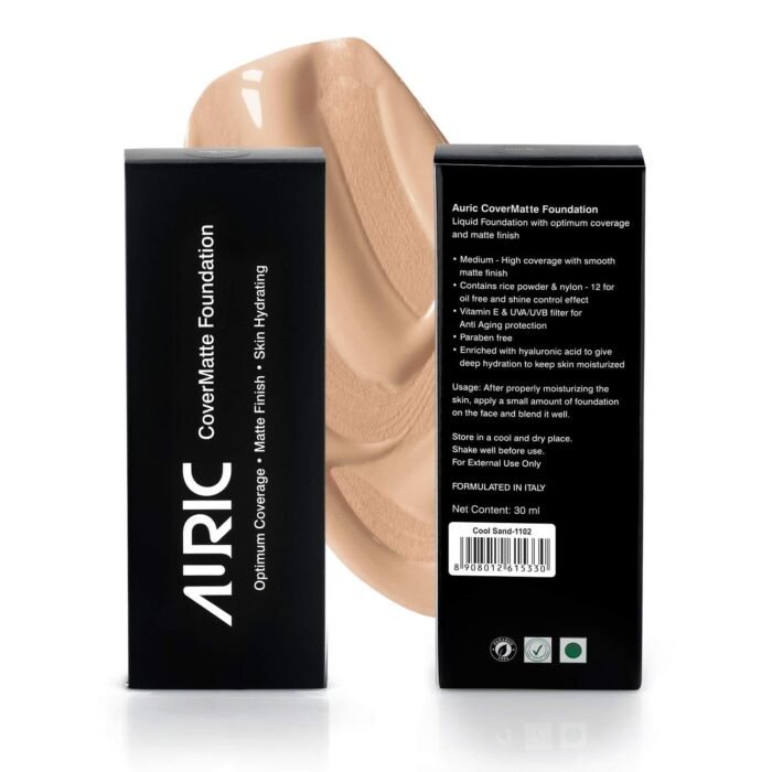 AURIC CoverMatte Liquid Foundation - Image 4