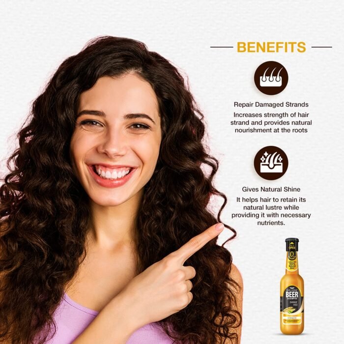 Park Avenue Beer shampoo For Damaged hair (180ml) - Image 2