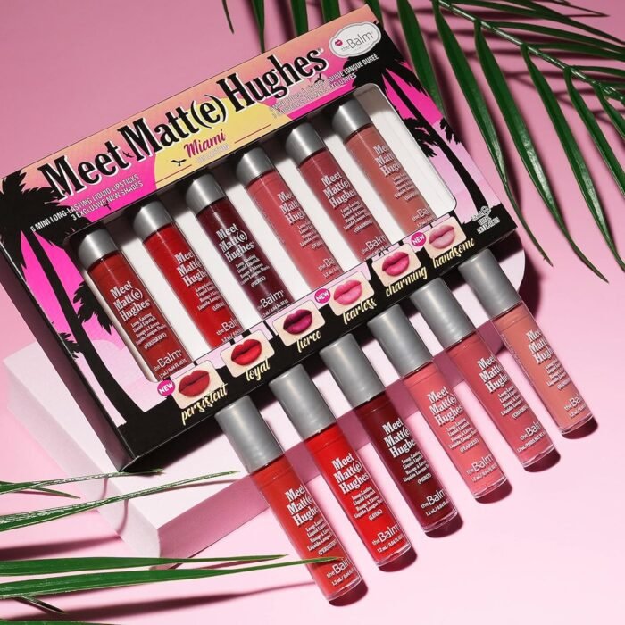 Meet Matt Haghs Liquid Lipstick Set of 6 Mini Long-Lasting Liquid Lipsticks(Multicolor)